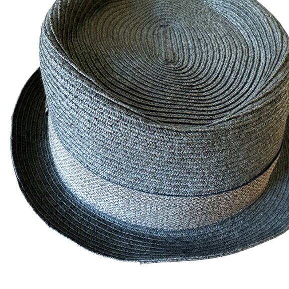 Goorin Bros Sz XL Fedora Cap Hat Banded Black Derby Dapper Retro Paper Clean 22" - Picture 14 of 16